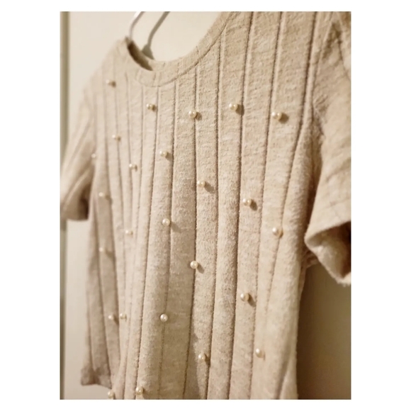 Beige T-shirt Zara - Picture 2 of 2